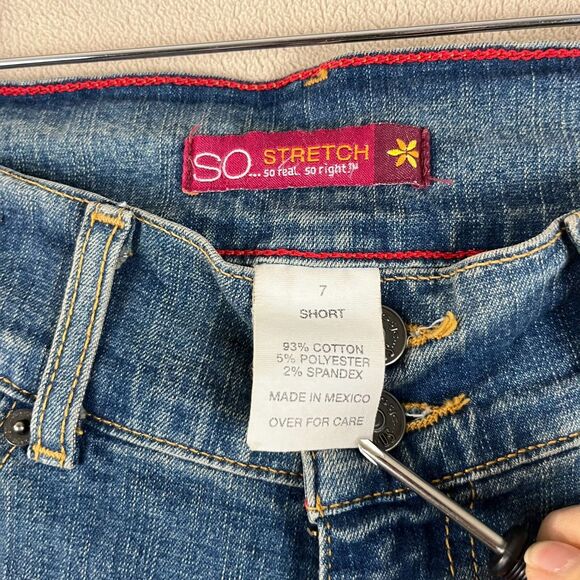 SO NWT Vintage Wide Waist Hipster Flare Jeans Size 7 Short JR Girls  Wide Leg - Picture 7 of 8